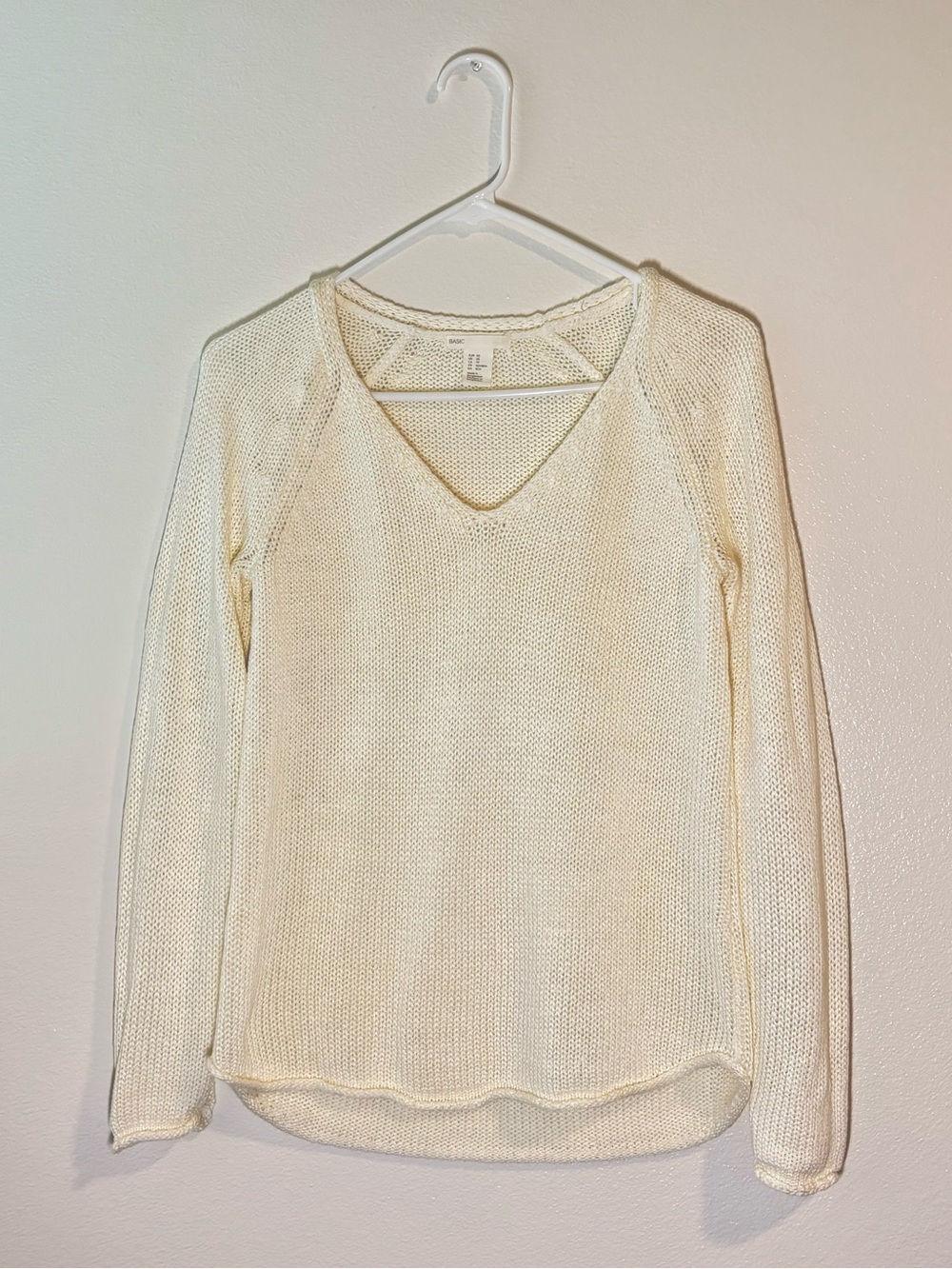 H&M cream knit sweater